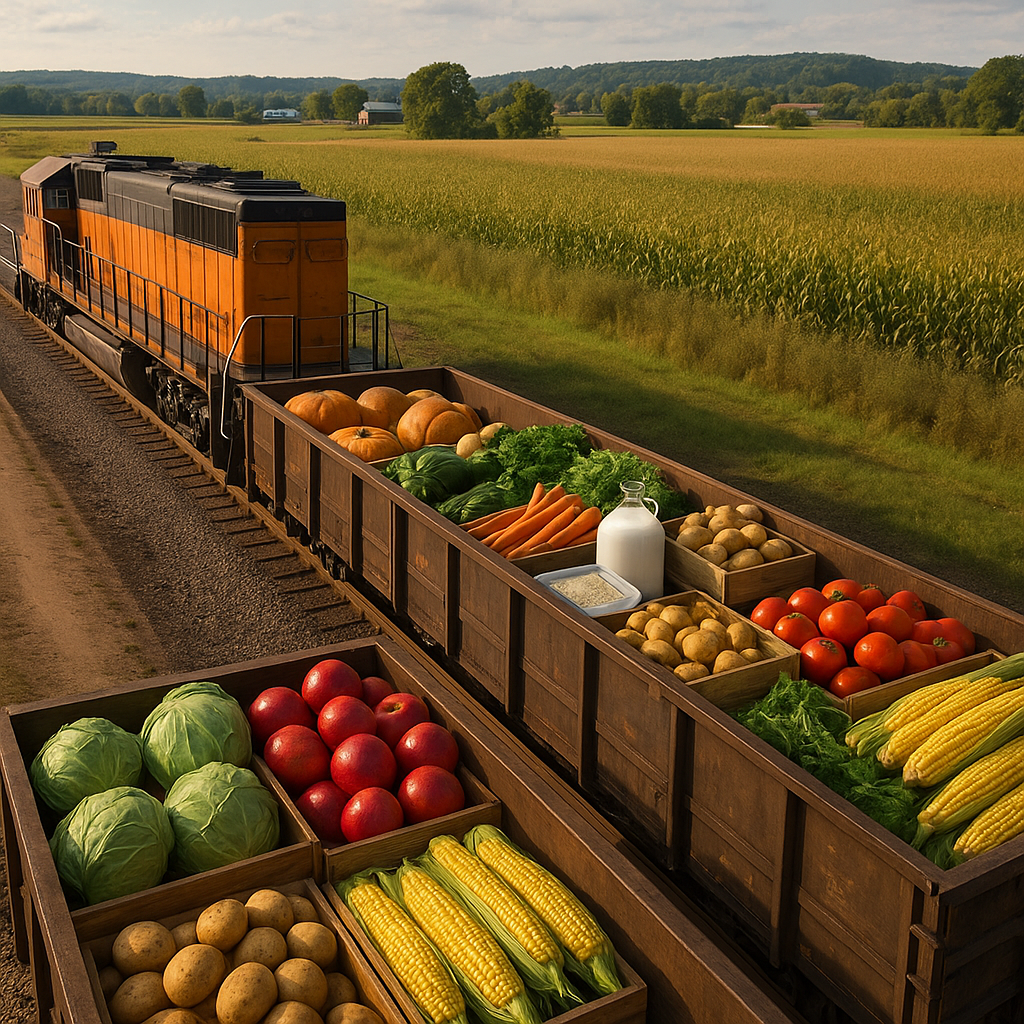 Rola kolei w transporcie produktów spożywczych