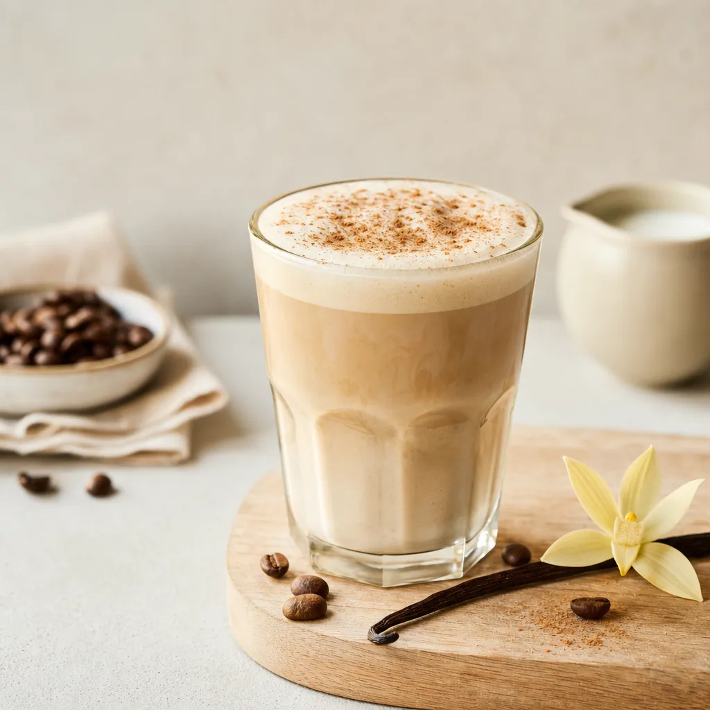 Kawa latte waniliowa