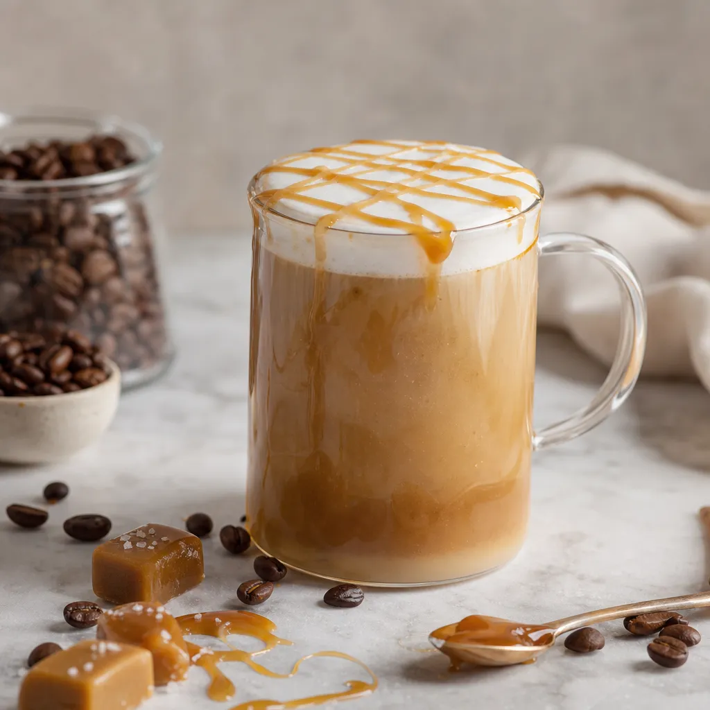 Kawa latte karmelowa